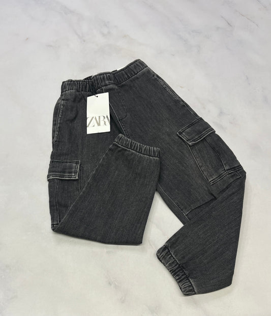 ZARA : jeans cargo + 5-6 ans