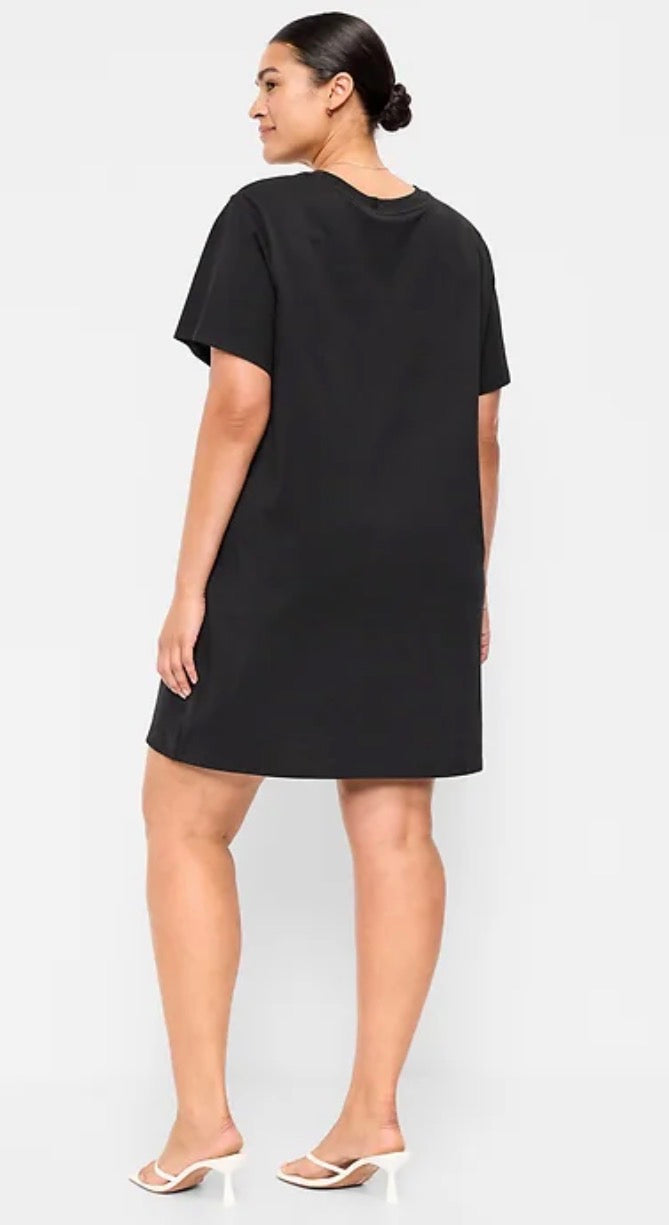 🌸 Robe noir : en coton de qualité. Gr: L Tall et gr : XL Tall femme coupe relax neuve ! ( comme l’image ) .