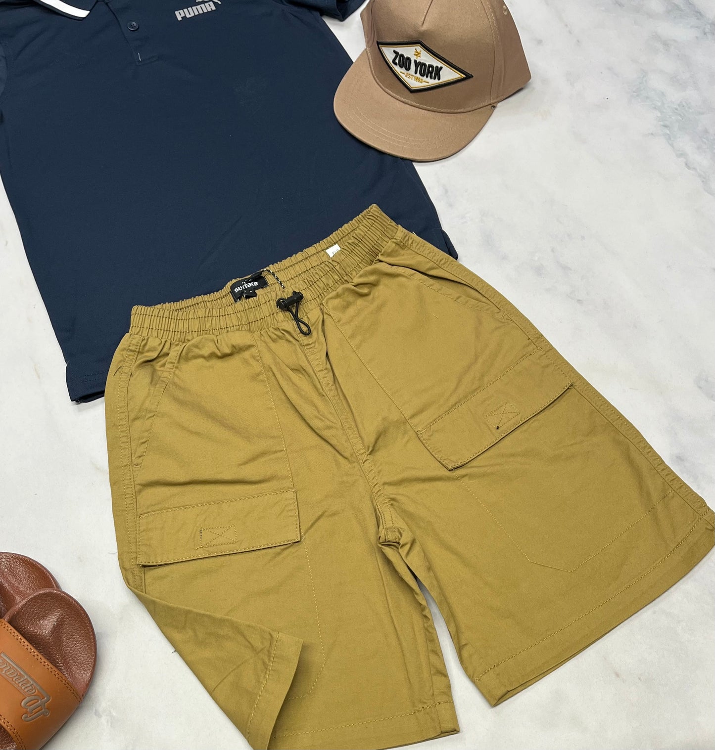 🌴 Bermuda : Surface 8 ans garçon coupe relax neuf !