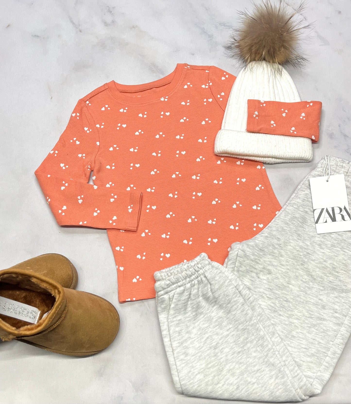 🫶Tricot isotherme : 5 ans fille corail neuf !