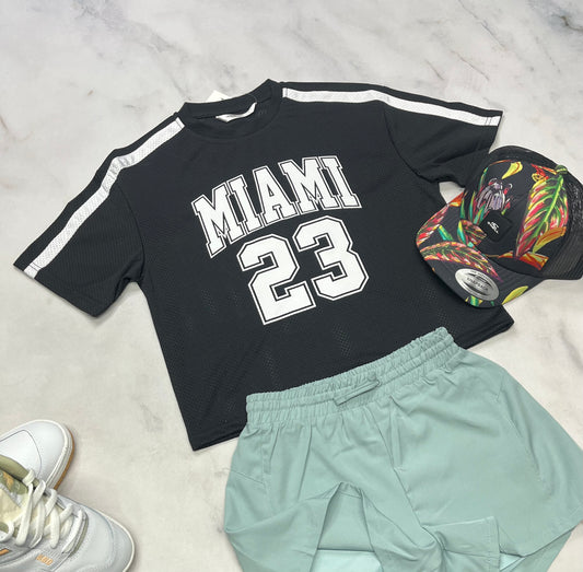 🌴 Manche courte : Boxy sport 7-8 ans fille coupe over size neuf !