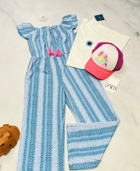 🩵 1 pièce : pantalon long tissu souple léger qui ne décolore pas . 8(7-8 ans fille ) neuf !