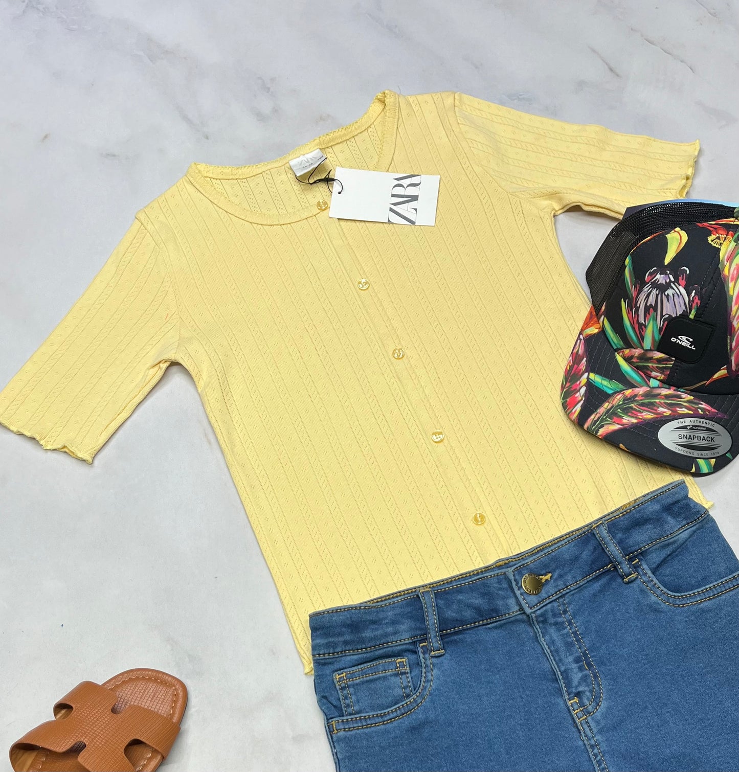 😍 ZARA : Manche courte texturé + 9-10 ans fille neuf !