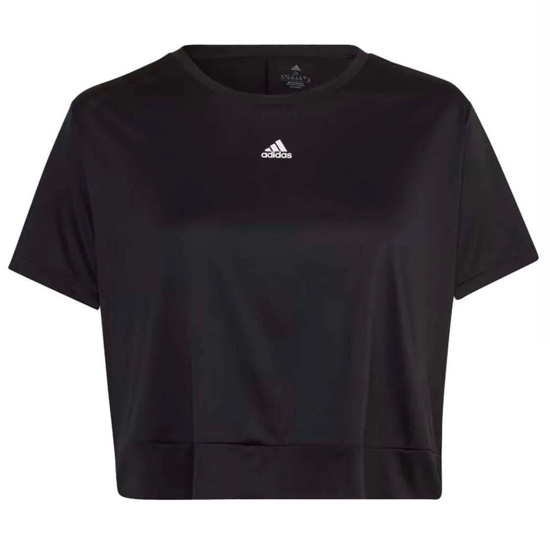 🩷 Manche courte : Adidas beau tissu soft L/ femme look écourté neuf !