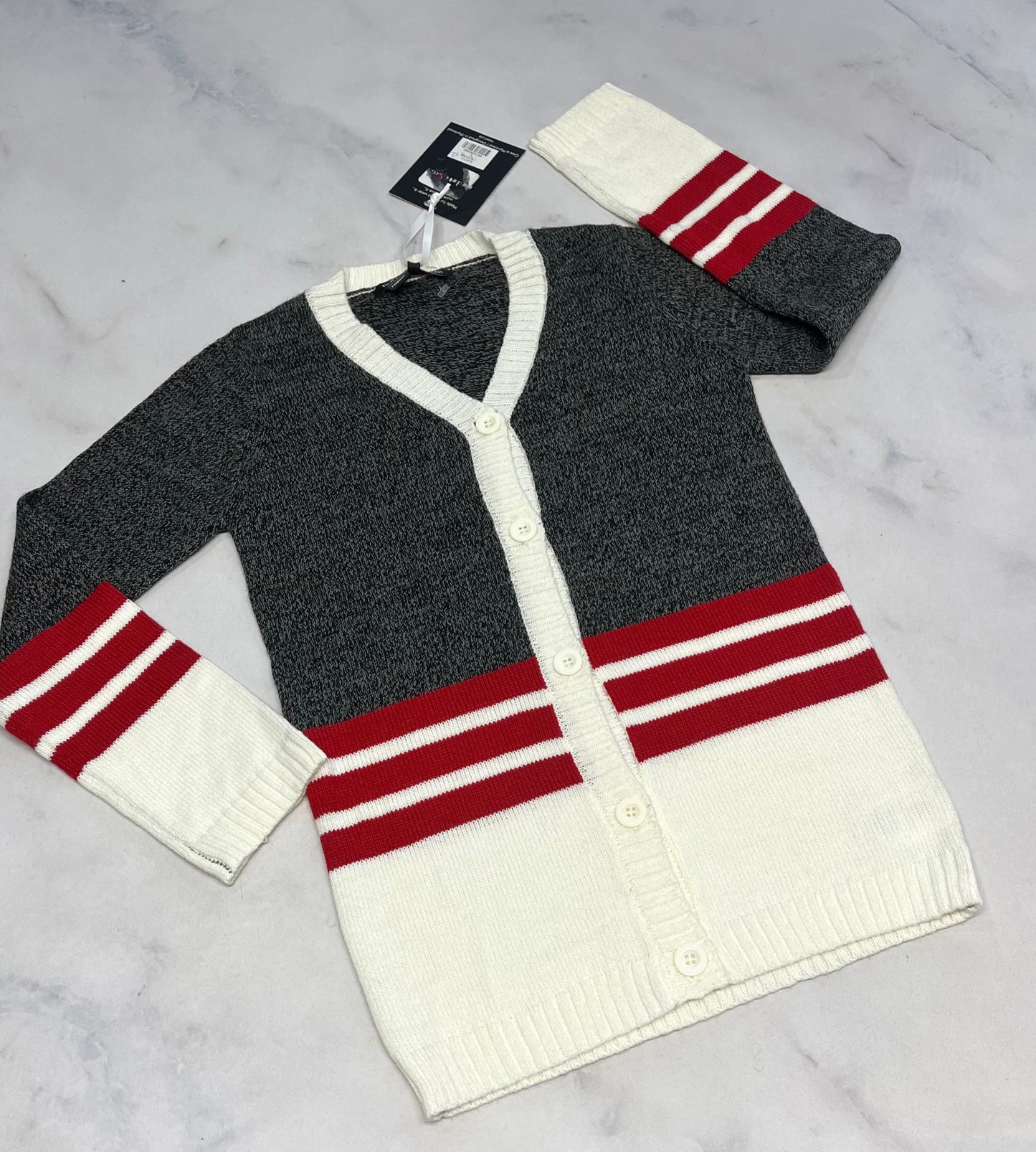 SOLDE! Veste : en tricot stretch + 10-12 ans fille neuve mais mini ligne .