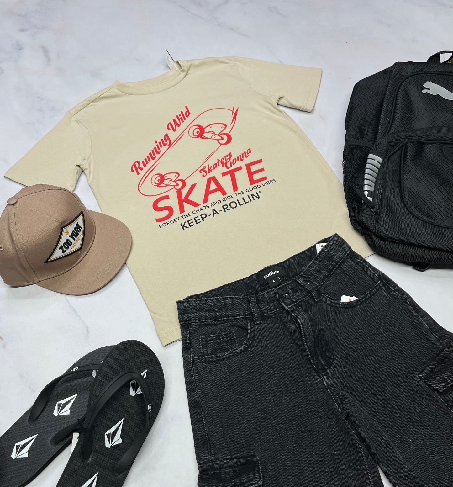 🛹 T-Shirt : skate 7-8( + 8 ans ) neuf !