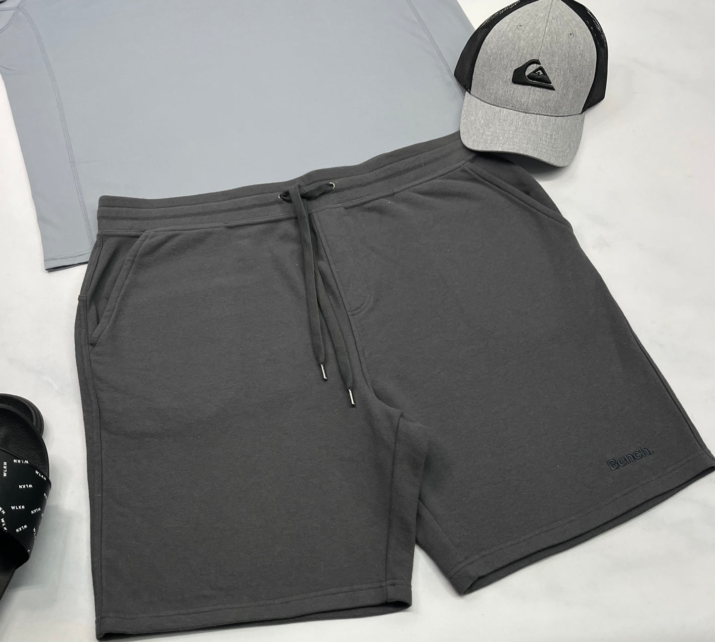 🌴 Bermuda : BENCH en ouaté charcoal neuf ! XL et XXL homme coupe confo neuf!
