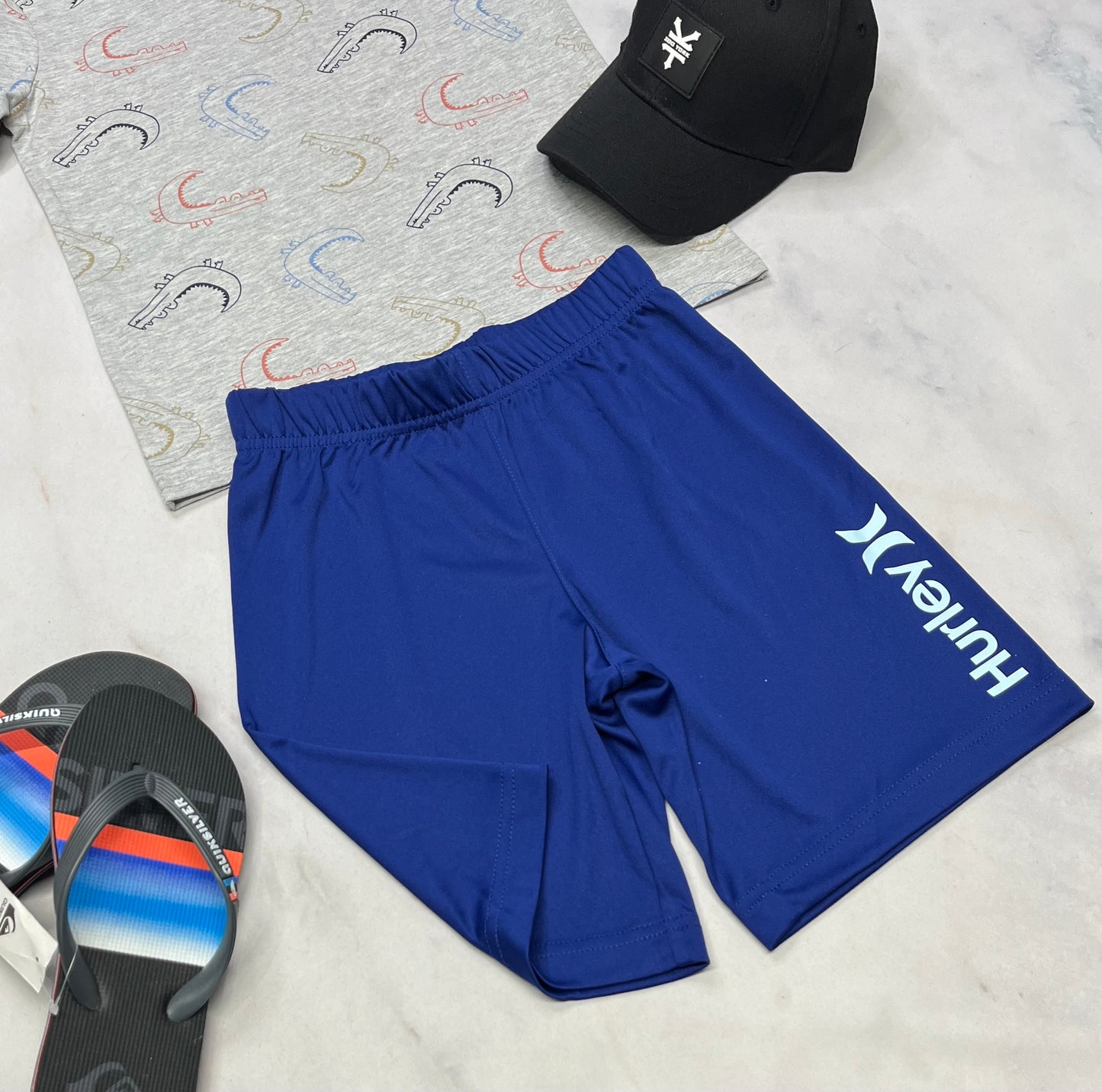 💙 Bermuda :Hurley  en tissu de sport neuf ! + 6X garçon