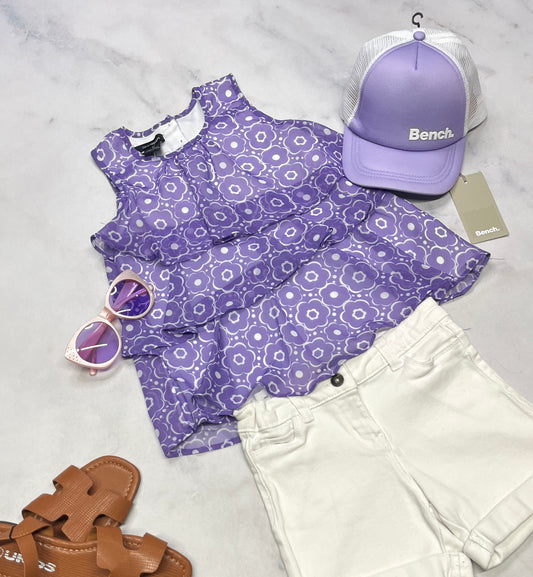 💜 Camisole: Fluide Calvin Klein doublure intégré 5 ans fille comme neuve.