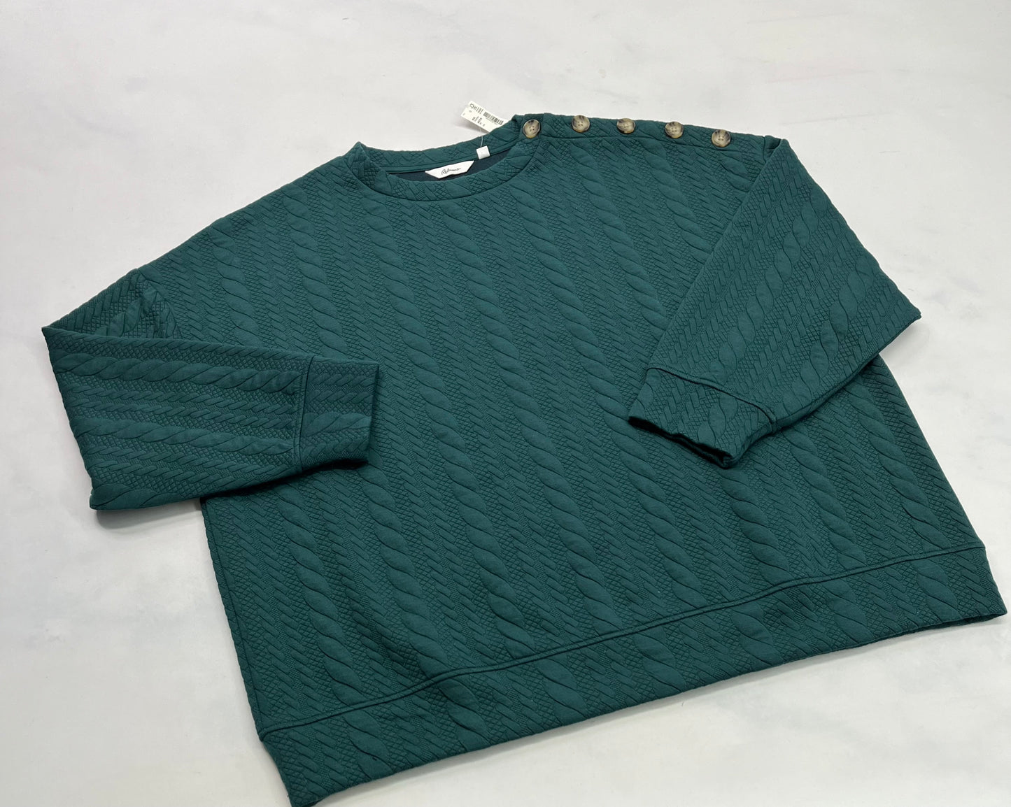 Reitman: Manche longue émeraude XL/ femme neuf!