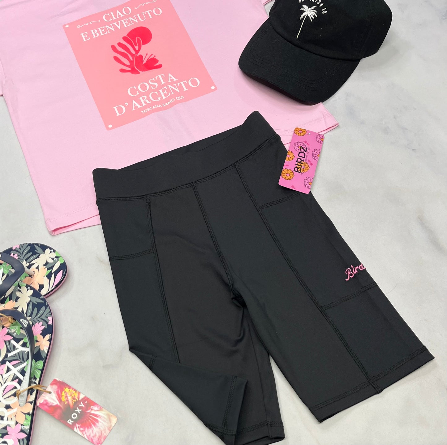 🌸 Cuissard BIRDZ : tissu de sport extensible qualité ++ taille haute 10 ans fille neuf !