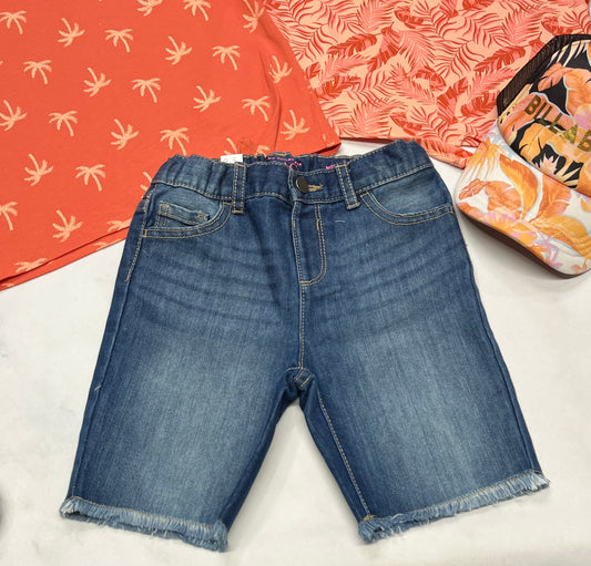 🌴 Bermuda : en jeans mou fait 6 ans fille ajustable neuf !