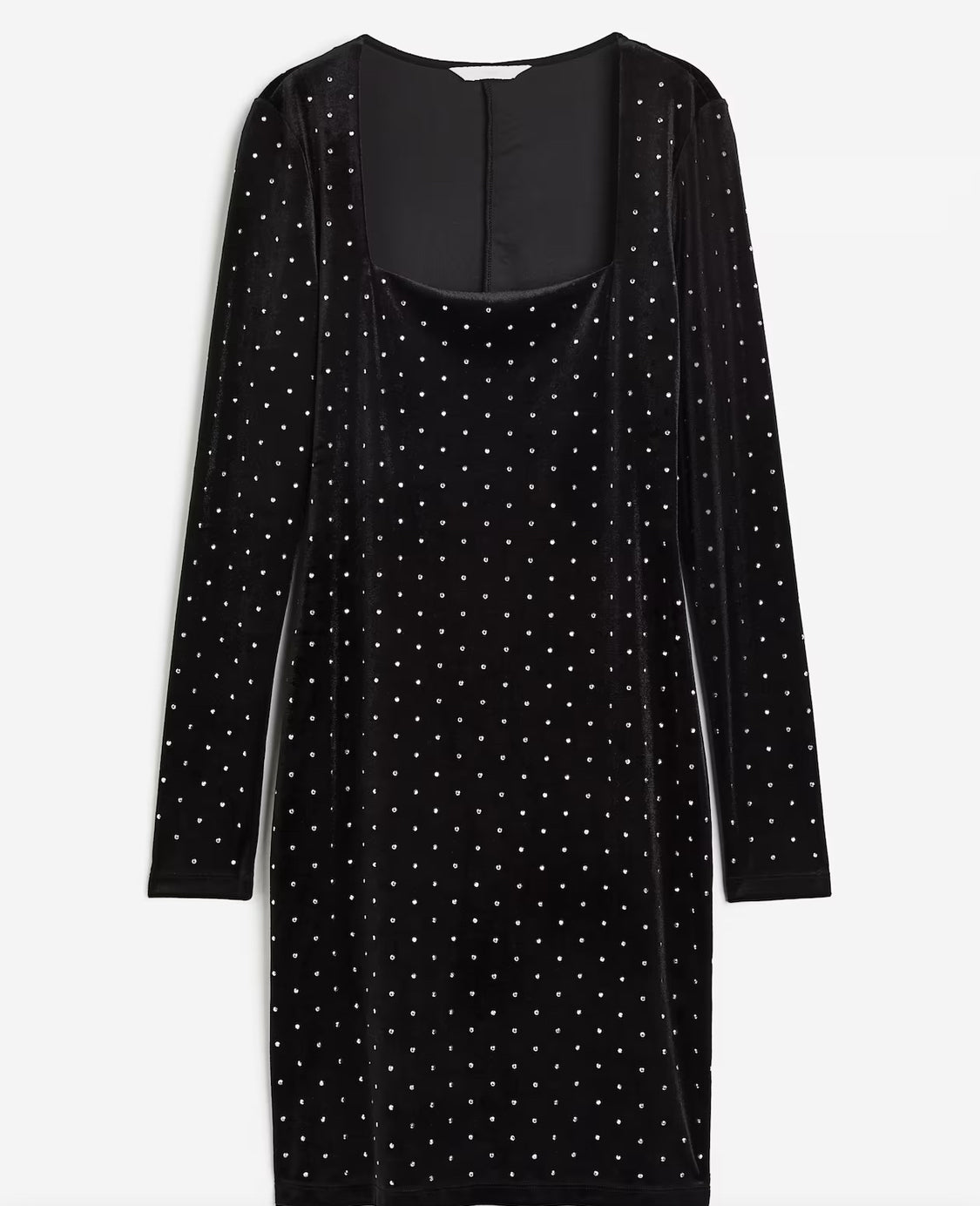 Robe en velour : neuve stretch confo . ( manque 2 brillants en dessous d’une manche ). XL/ femme .