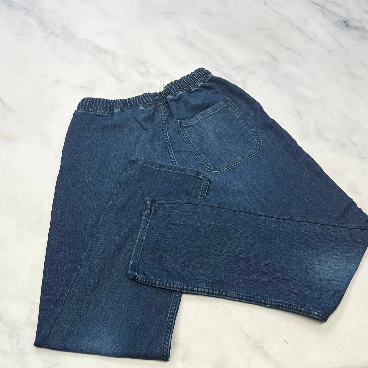 Jeans : ultra mou taille élastique 16 ans comme neuf!
