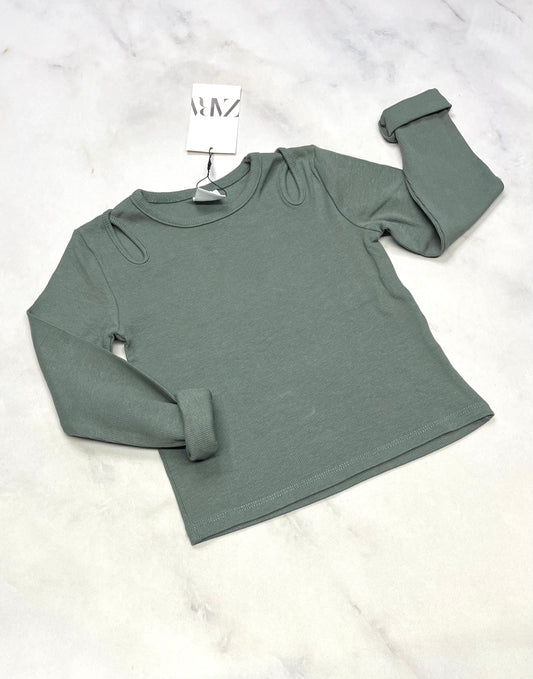 ZARA: Manche longue rib / texturé stretch neuf ! Fait 4 ans