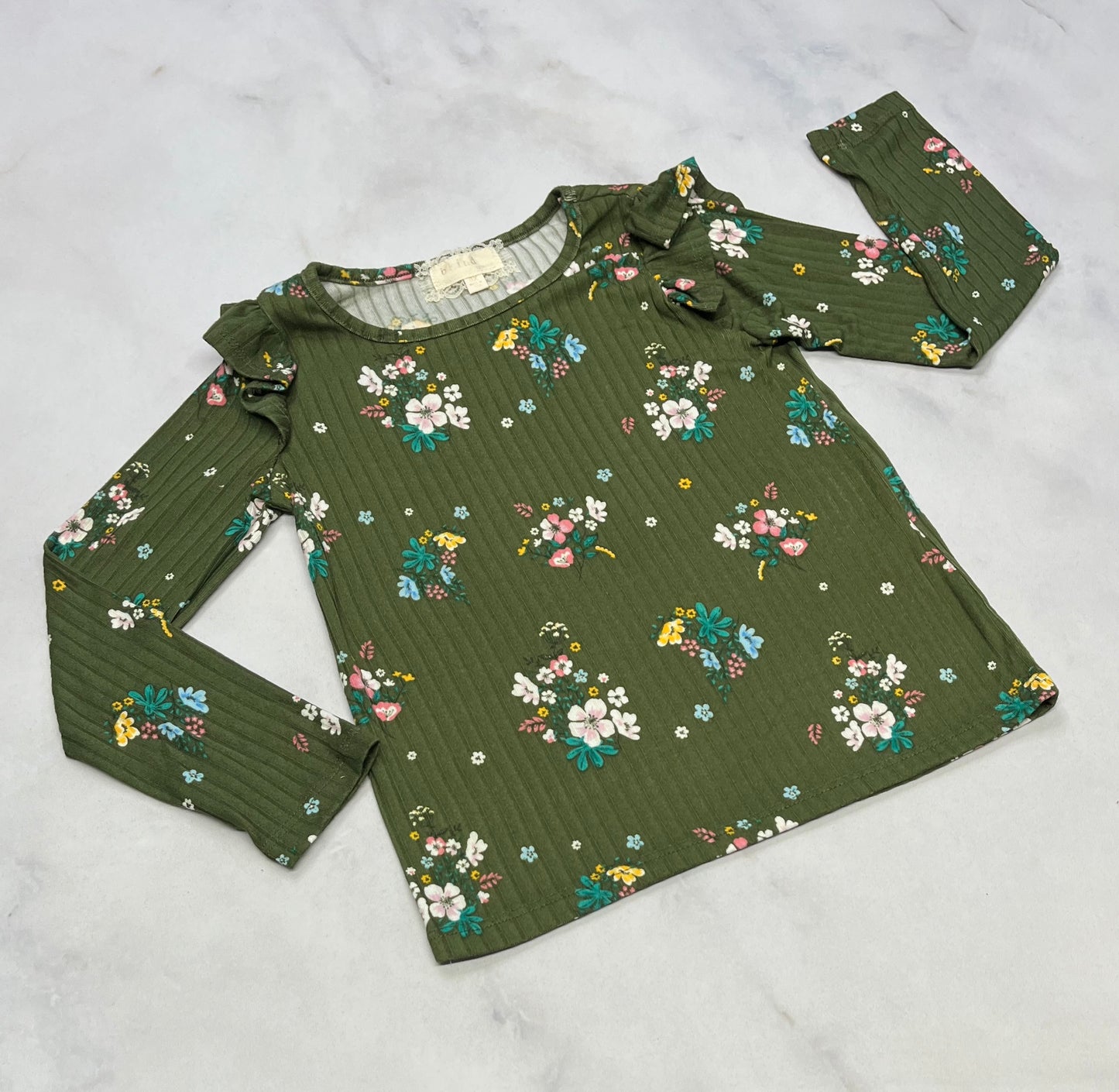 Manche longue : texturé stretch + 6 ans neuf!