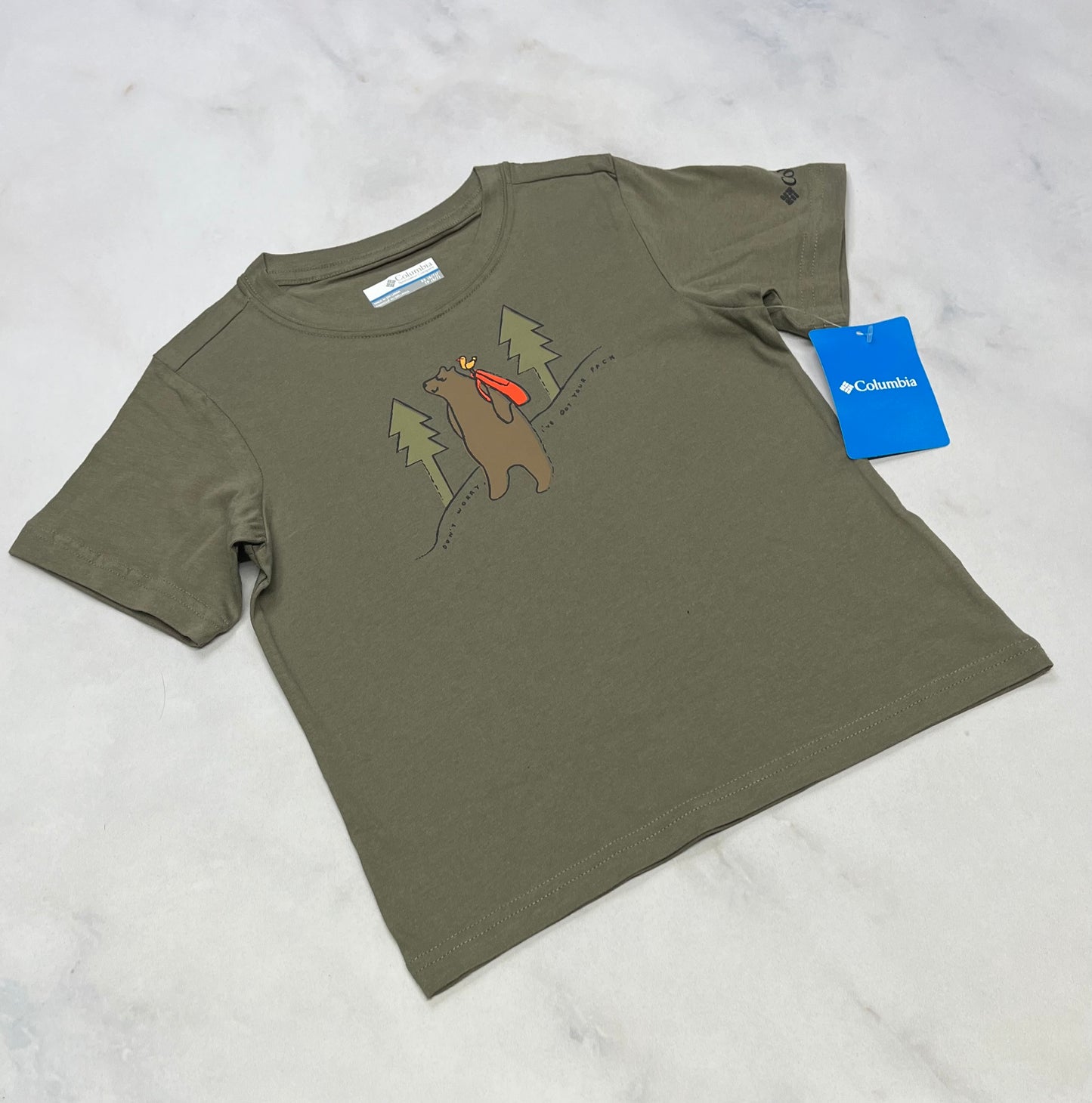 Columbia : t-Shirt kaki neuf ! Fait 5 ans