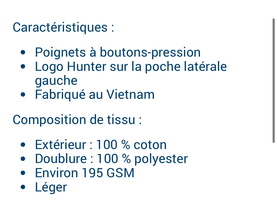 Manteau Hunter