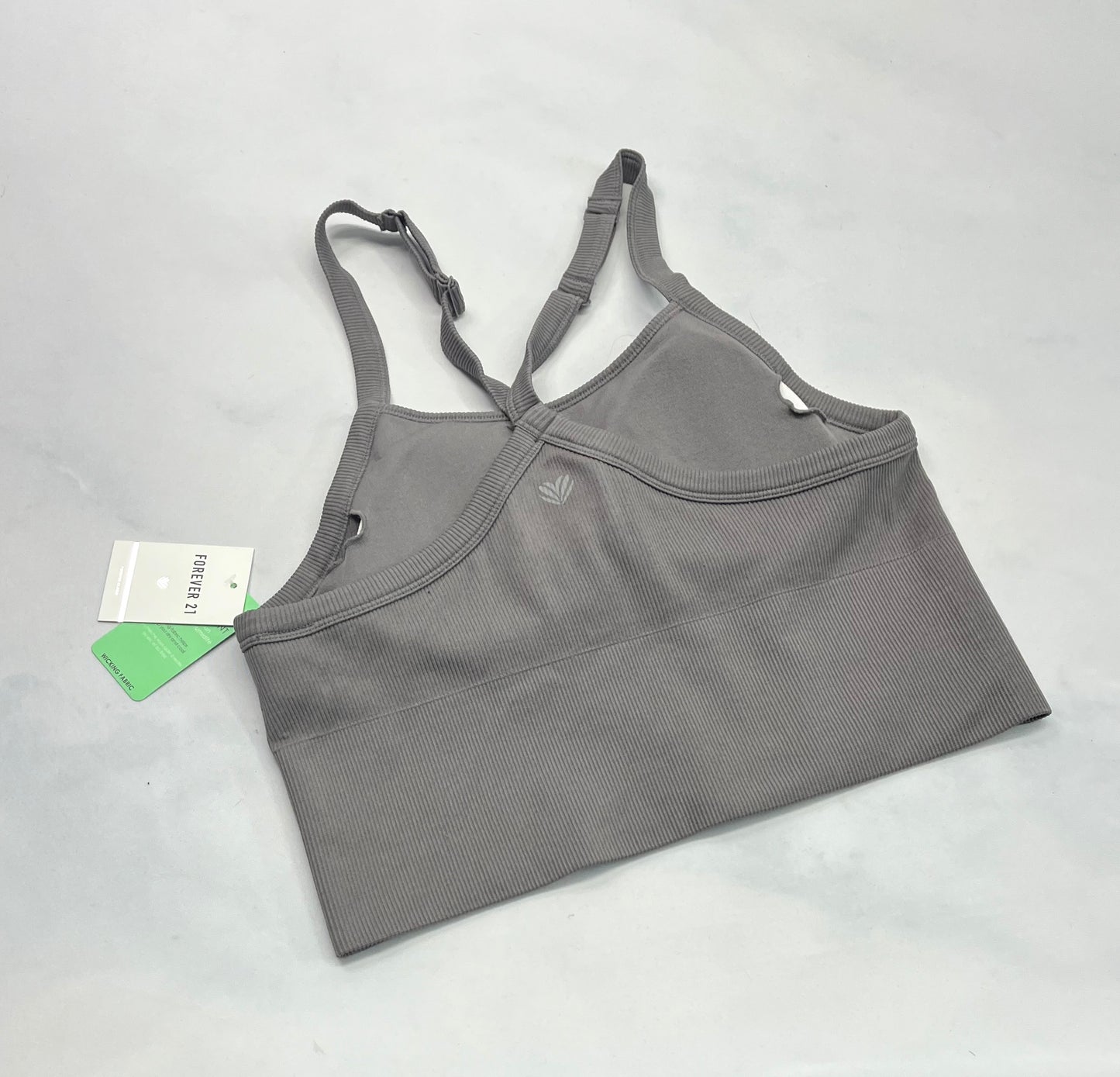 TOP sport Forever 21 : long gris texturé stretch .Bretelles  ajustable neuf ! L/ femme