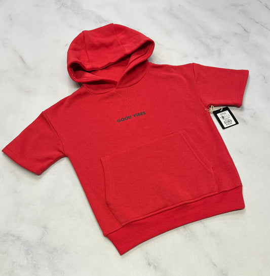 Ouaté : manche courte rouge neuf ! 5-6 ans garçon .