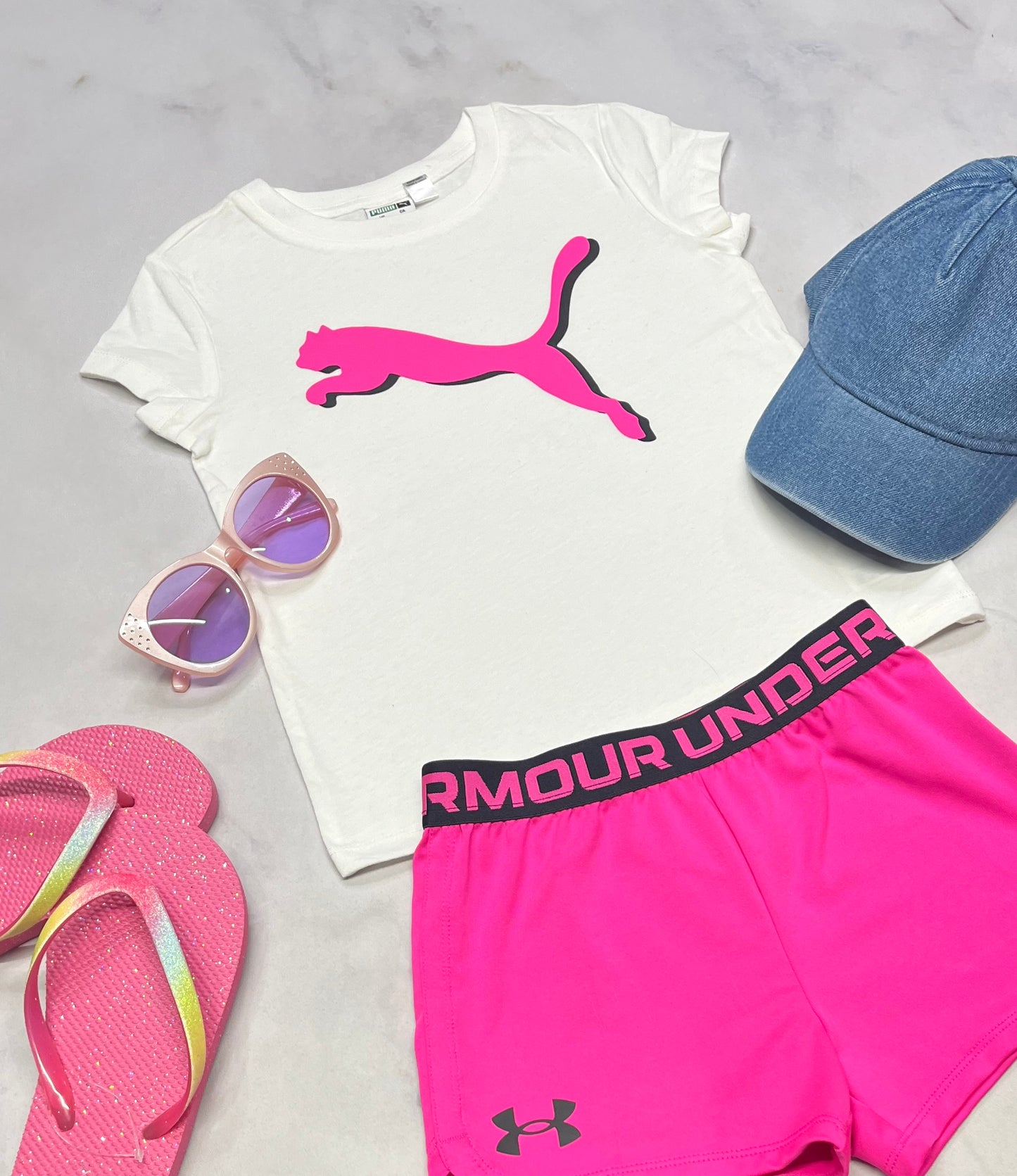 🌷 Manche courte : Puma 5 ans fille neuf !