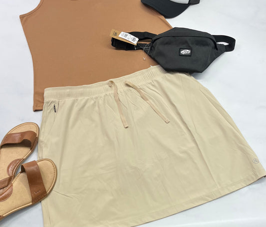 🌿 Jupe tissu de sport : cuissard intégré ! Stretch de partout hyper confo . XL / femme neuve .