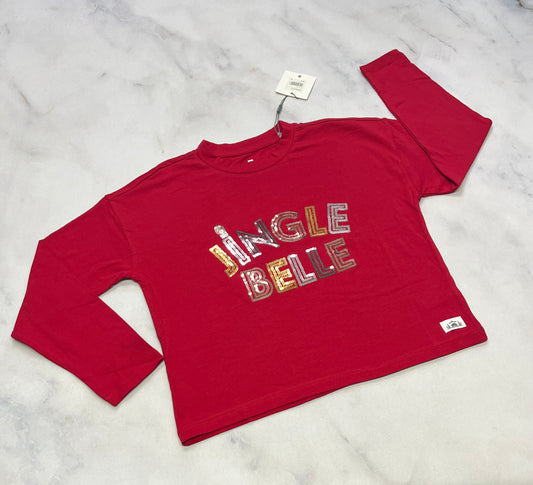 Manche longue : 8(7-8 ans ) et 10(9-10 ans ) fille neuf logo brillant .