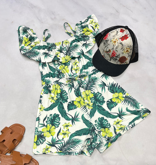 🌴 1 pièce short : tissu soft stretch avec bretelles ajustable 7-8( + 7 ans ) fille neuf !