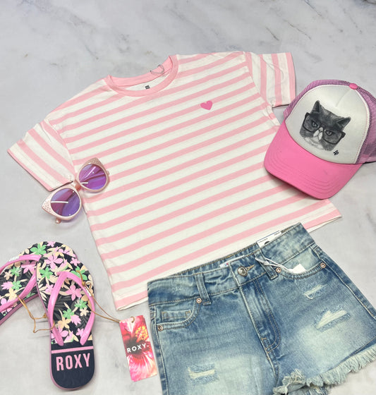 🌸 T-Shirt : 6 ans fille look over size tendance neuf !
