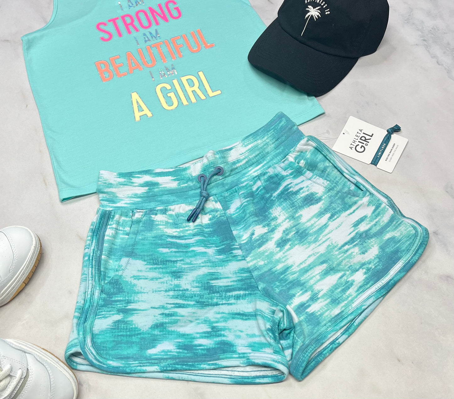 ☀️ Short : Athleta en ouaté jegging hyper confo et stretch . Taille haute . 14 ans fille qualité ++