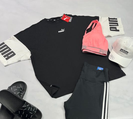 😍 T-Shirt/ tunique : PUMA XL/ femme relax fit look tendance . Neuf !