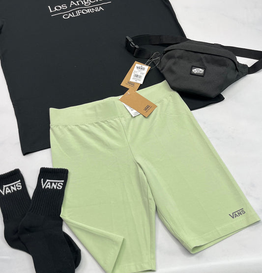 🌴 Cuissard vert :VANS en beau coton stretch L/ fit ( ML femme ) stretch neuf !