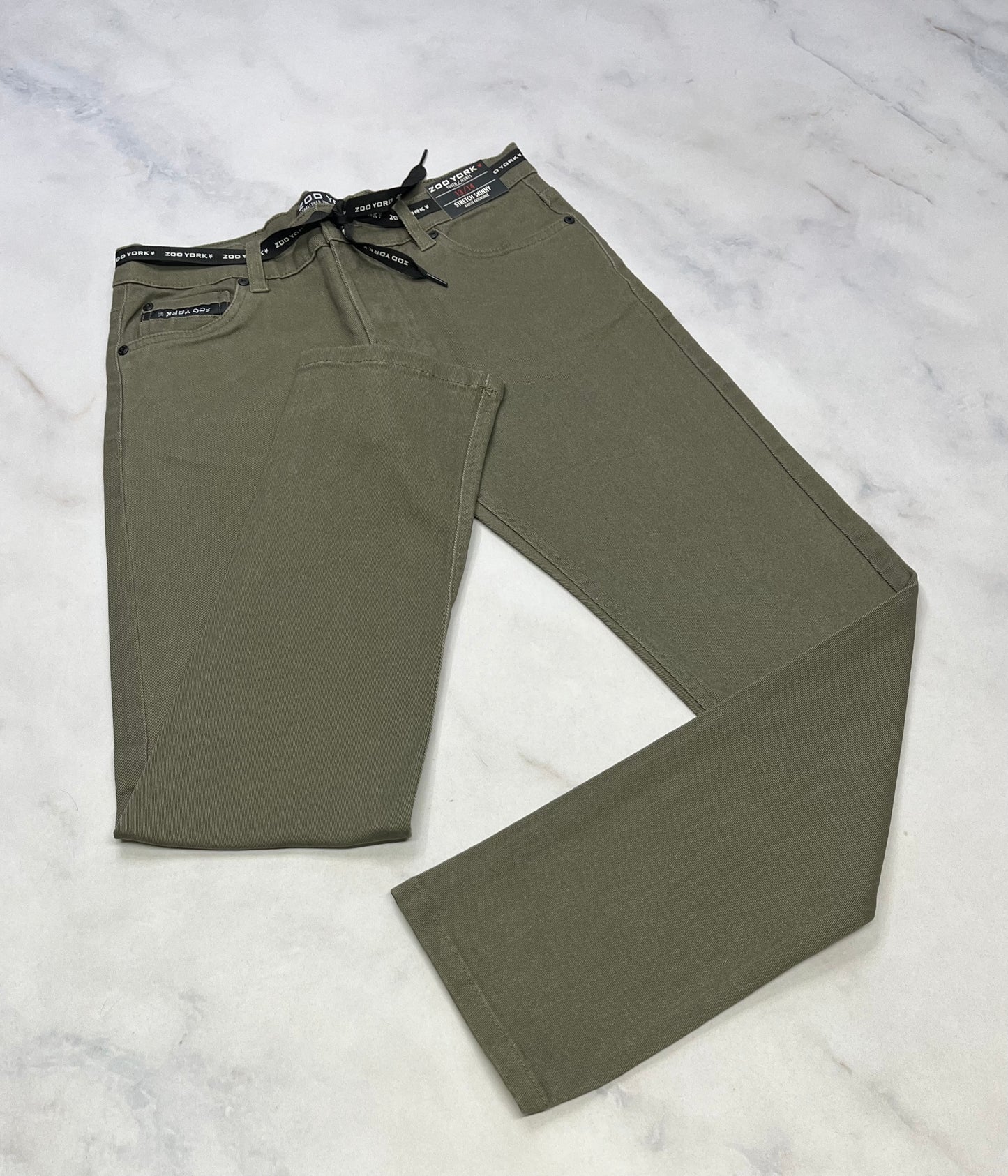 Zoo York : jeans kaki  stretch 13-14 ans neuf !