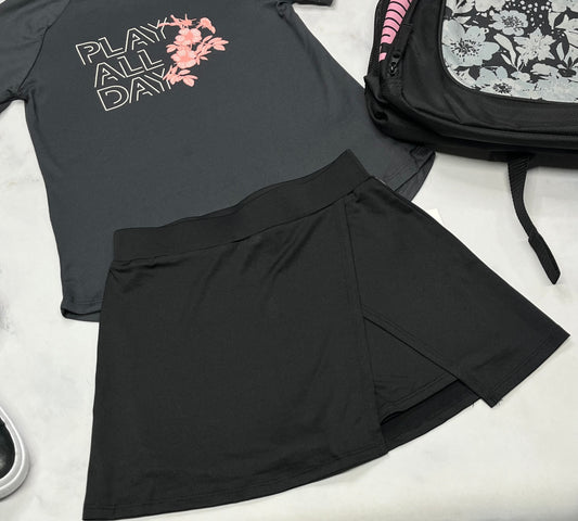 🌷 Jupe short intégré : en tissu de sport extensible 7-8 ans fille neuve .