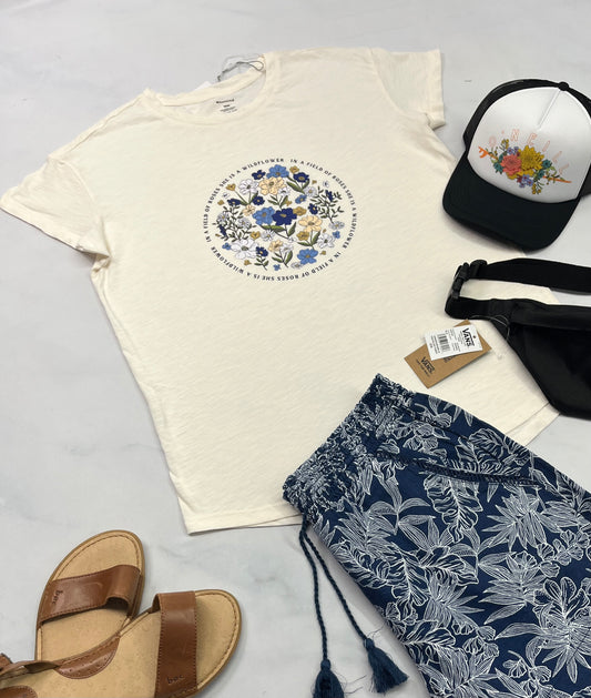 🌿 Manche courte : beige soft M/ femme relax fit neuf !