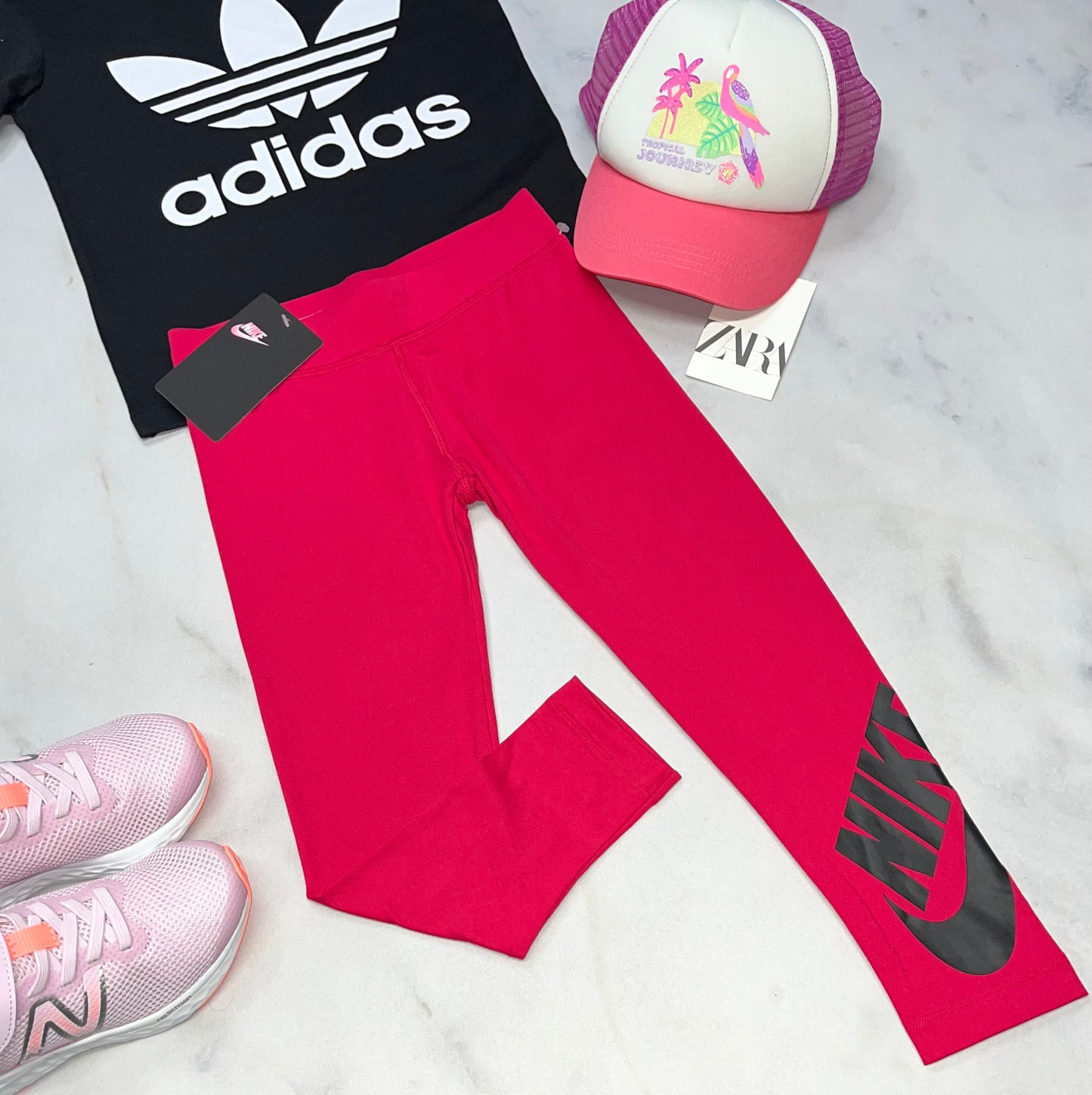 🩷 NIKE : 7/8 ième soft / stretch 6 ans fille neuf ! ( rose framboise ) .