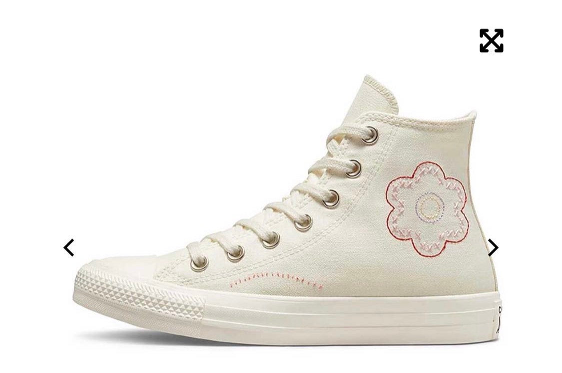 🌸Converse : crème pâle gr: 5.5 femme ( 22.5 cm) . Neuf !