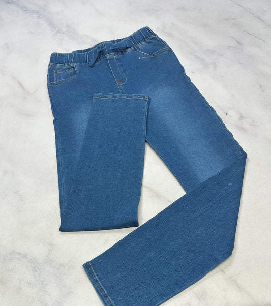 Skinny jeans : ultra ultra mou ! Taille élastique 14-16 ans