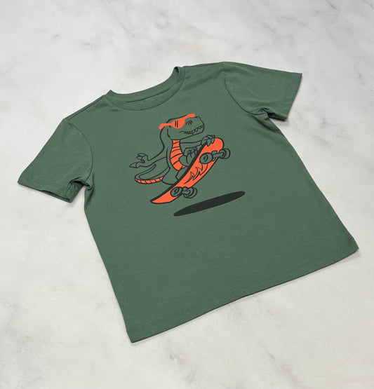 Tag: t-Shirt Dino / skate neuf! 5 ans