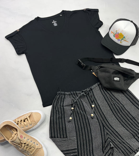 🌵Manche courte : Max Cocos S/femme soft stretch neuf ! Beau détails sur l’épaule ( ganse avec bouton) .