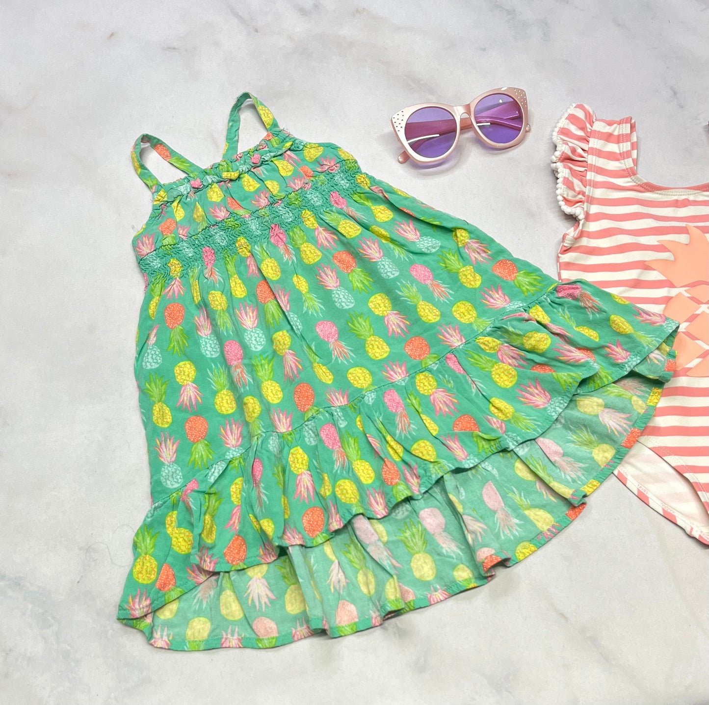 🌴 Duo : Robe 18 mois comme neuve + 💦Maillot Jessica Simpson 12-18( + 18 mois ) neuf !