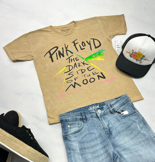 🌻 T-Shirt à Pink Floyd : Small femme (4-5ans) neuf . Look vieillit .