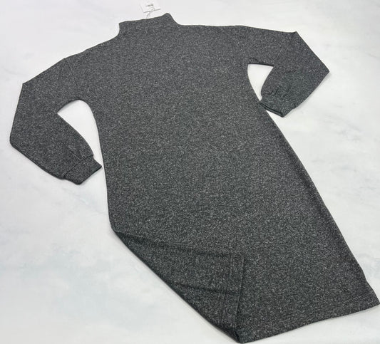 Robe femme : Ultra douce Tag neuve ! Manche ballon charcoal col mini montant .