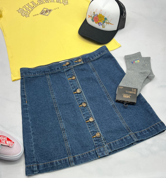 🌼 Jupe jeans : Forever 21 fait Small femme ( 5-6 ans ) comme neuve !