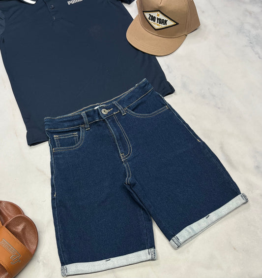 ☀️ Bermuda Jeg. Jeans : Blum . ultra mou confo 8 ans garçon . Taille ajustable neuf !