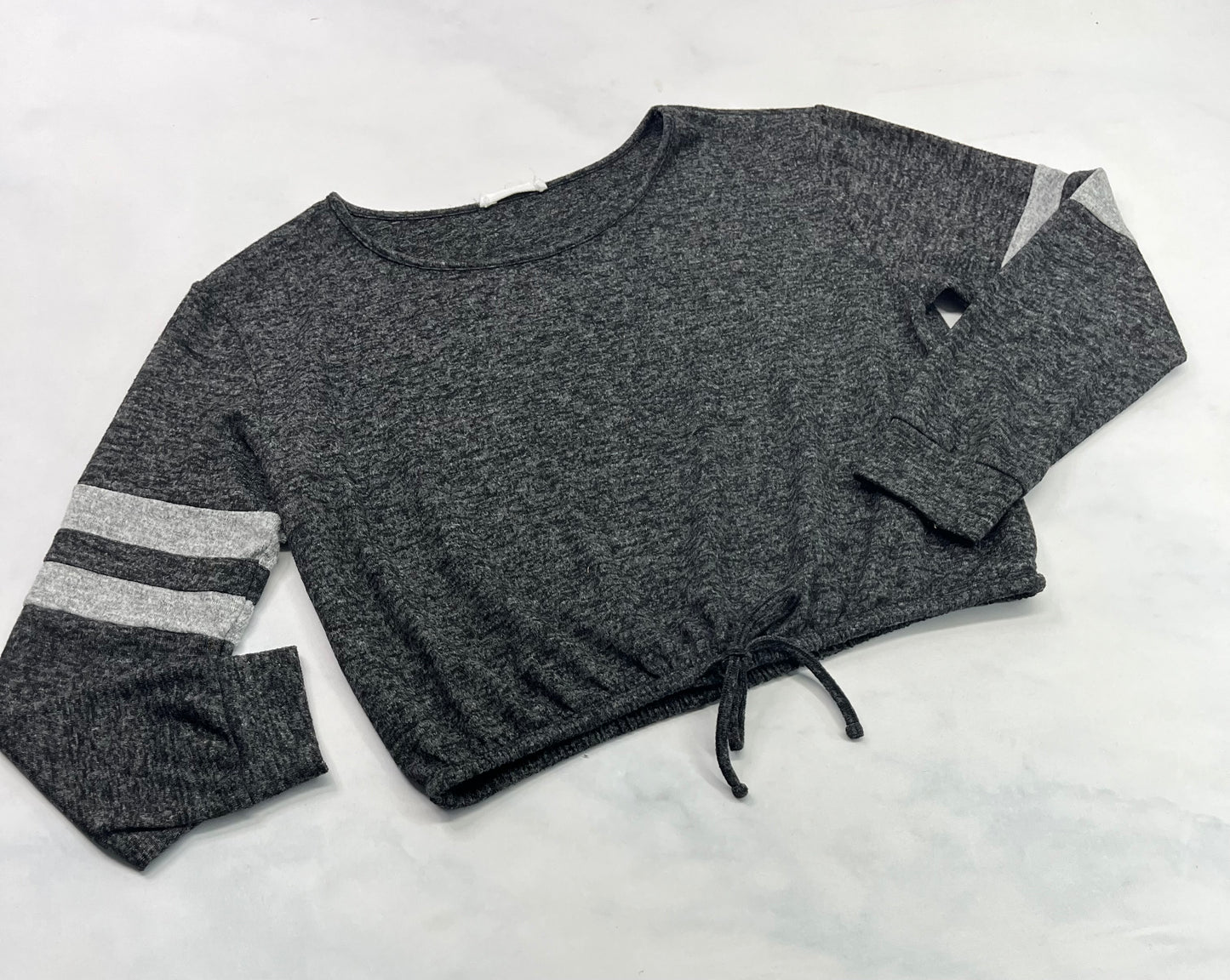 Manche longue : tout doux gris / stretch XL/ femme super état .