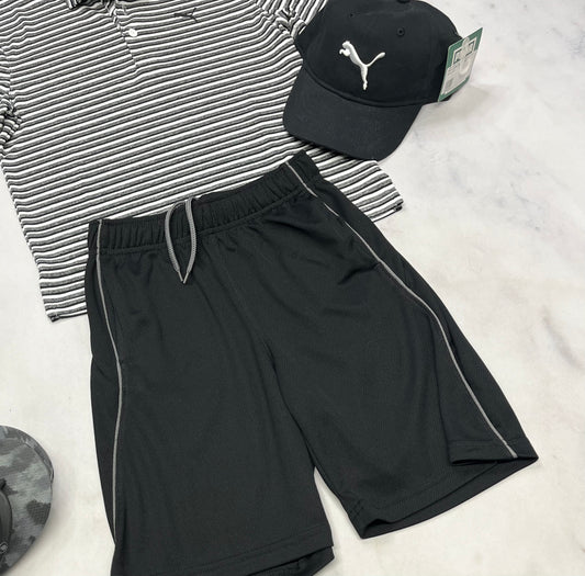☀️ Bermuda : tissu de sport noir 7 ans garçons neuf !