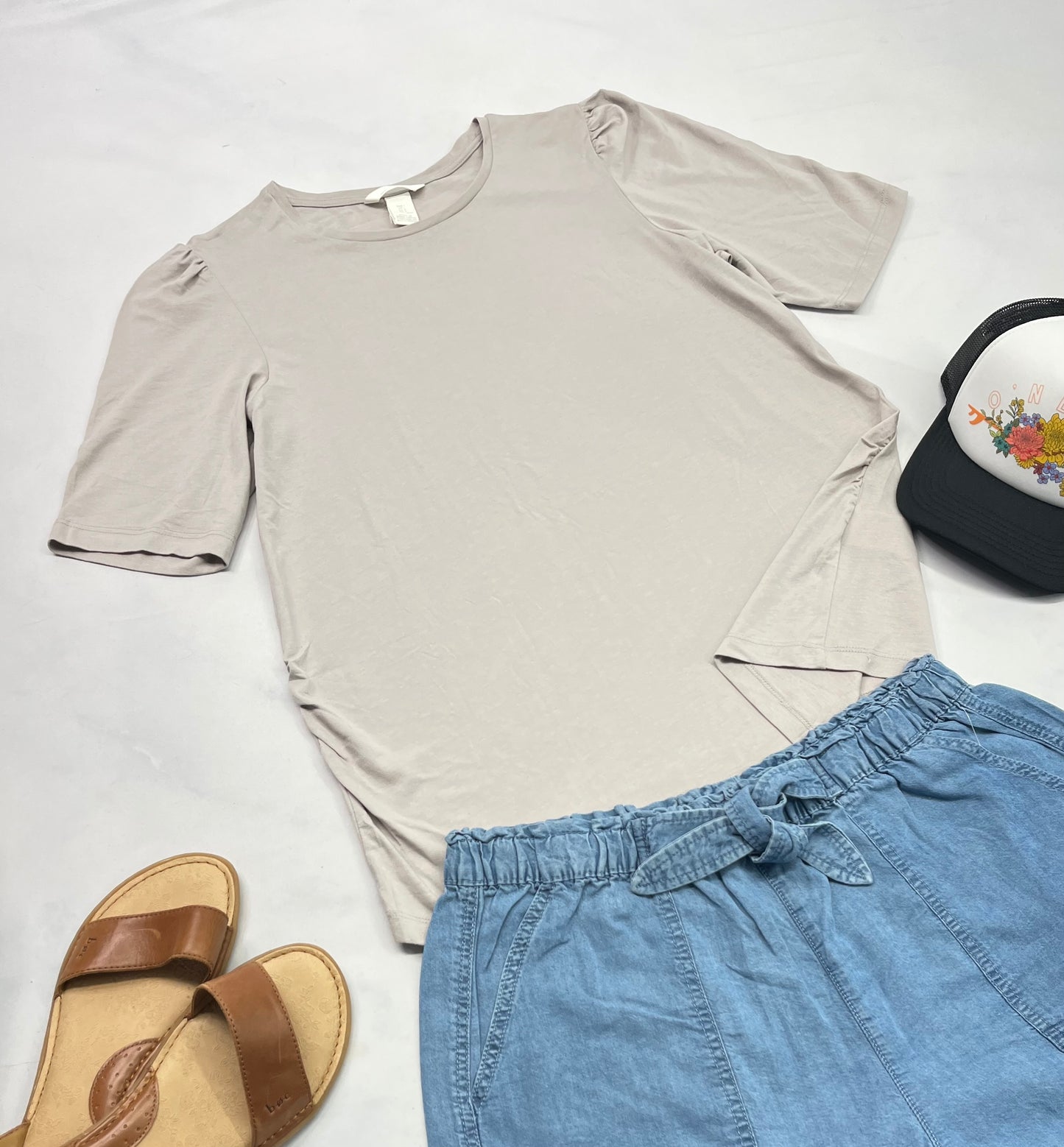 🤰Manche courte : Maman MATERNITÉ stretch de chaque coté L/ femme fais sa taille neuf ! couleur tendance .