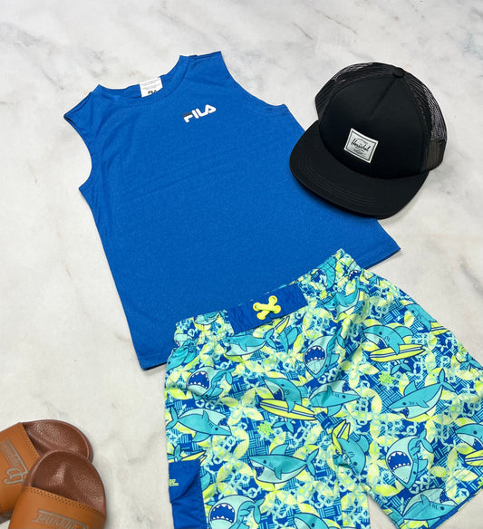 💙 Camisole : Fila en tissu de sport fait 4 ans confo neuve .