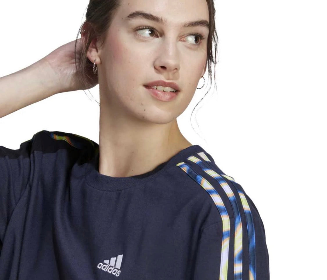 🌿 Manche courte Adidas : marine neuf ! L et XL femme mi hanche .